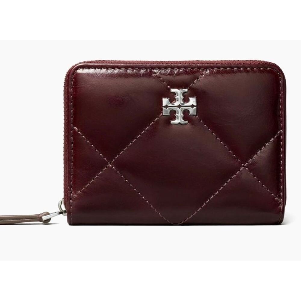 KIRA DIAMOND QUILTED ZIP-AROUND WALLET